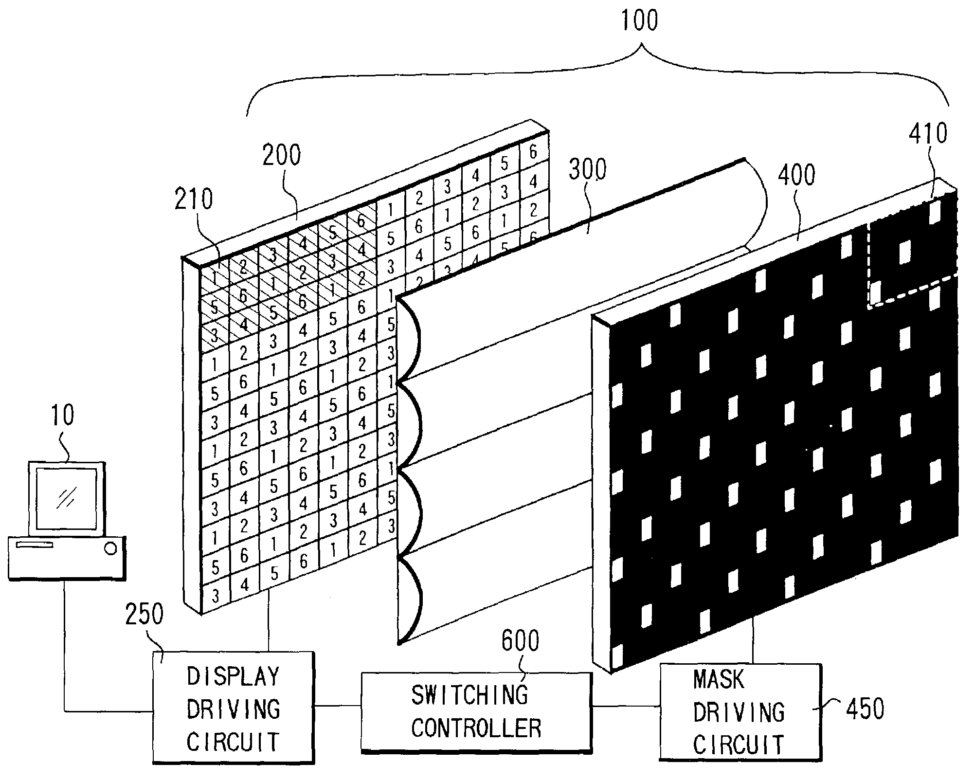 Stereoscopic image display apparatus and stereoscopic image display system