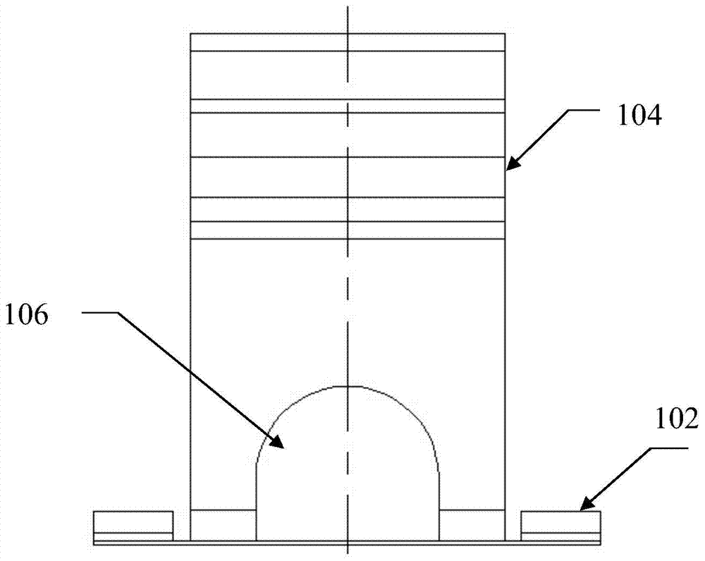 An elastic grounding device, modular led unit and street light