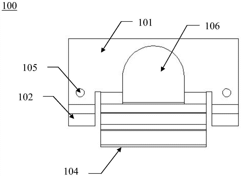 An elastic grounding device, modular led unit and street light