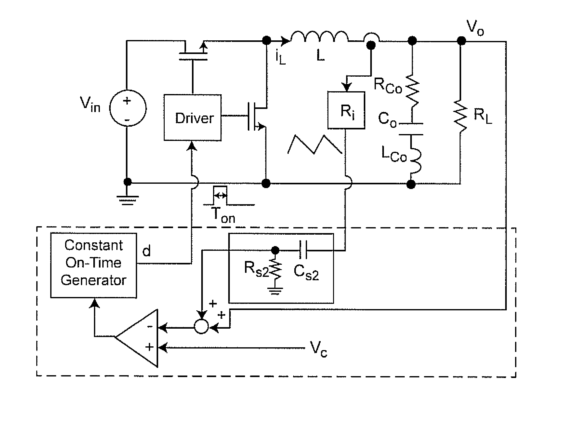 V+hu 2 +l Power Converter Control with Capacitor Current Ramp Compensation