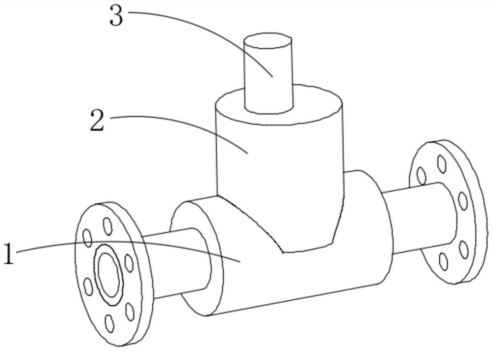 Slope double-seal vacuum stop valve structure