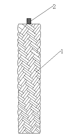 Novel aluminum silicate fiber compound rope and preparation method thereof