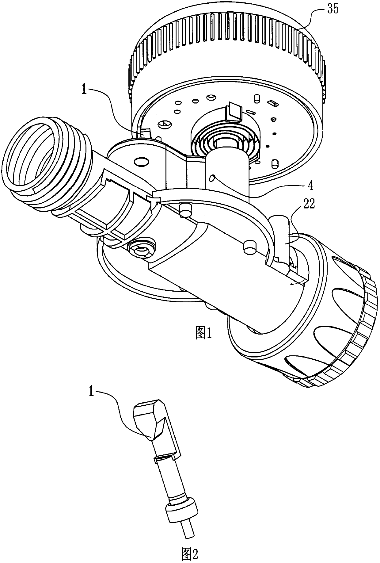 Area-improved and flow free combination type spraying pipe