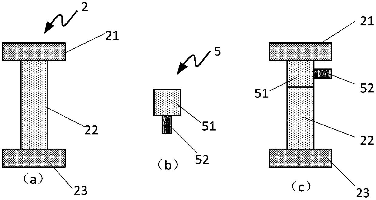 Sensor for simultaneously measuring bending strain and pressure