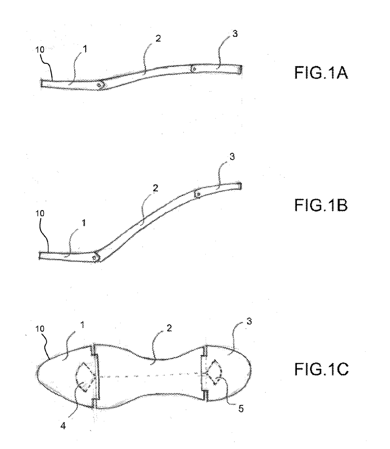 Adjustable shoe and method for adjusting a shoe