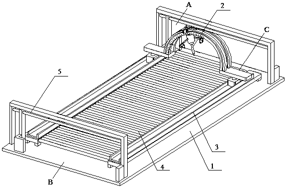 Drilling device with function of preventing board from generating left-right and front-back displacement