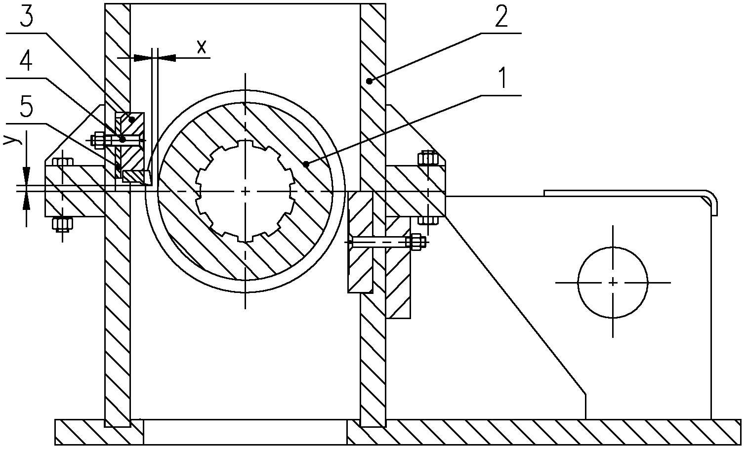 Gear cleaning device for gear roller of titanium sponge single roller crusher