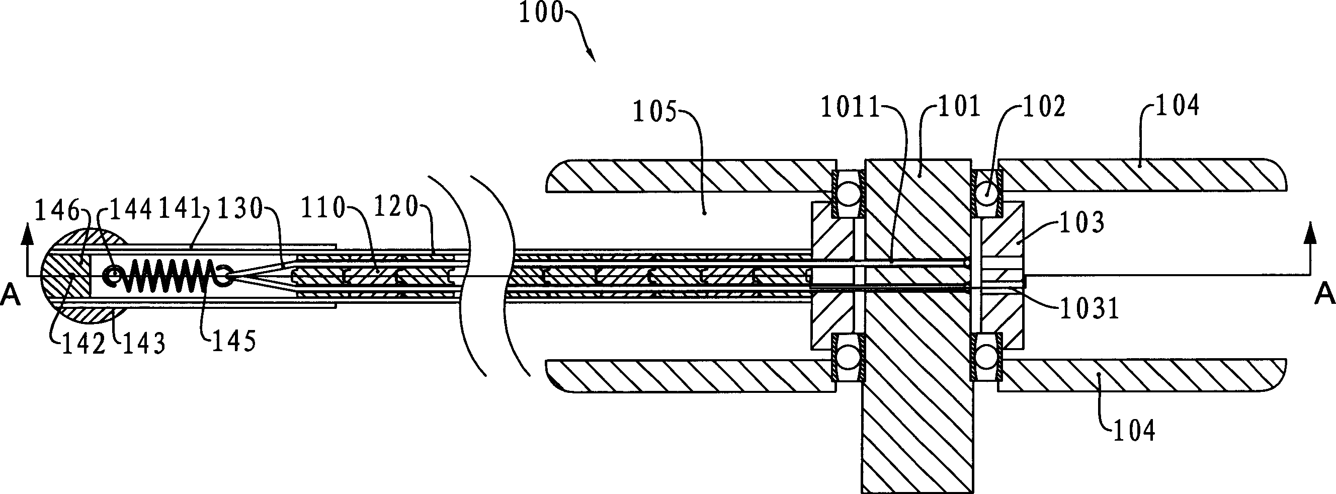 Retraction lever and tent