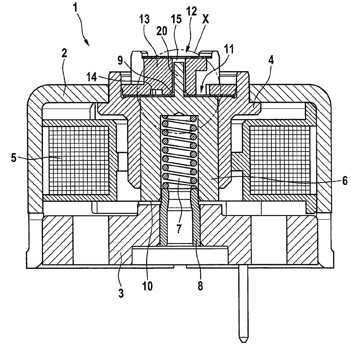 Piston pump comprising a piston with a profiled front face