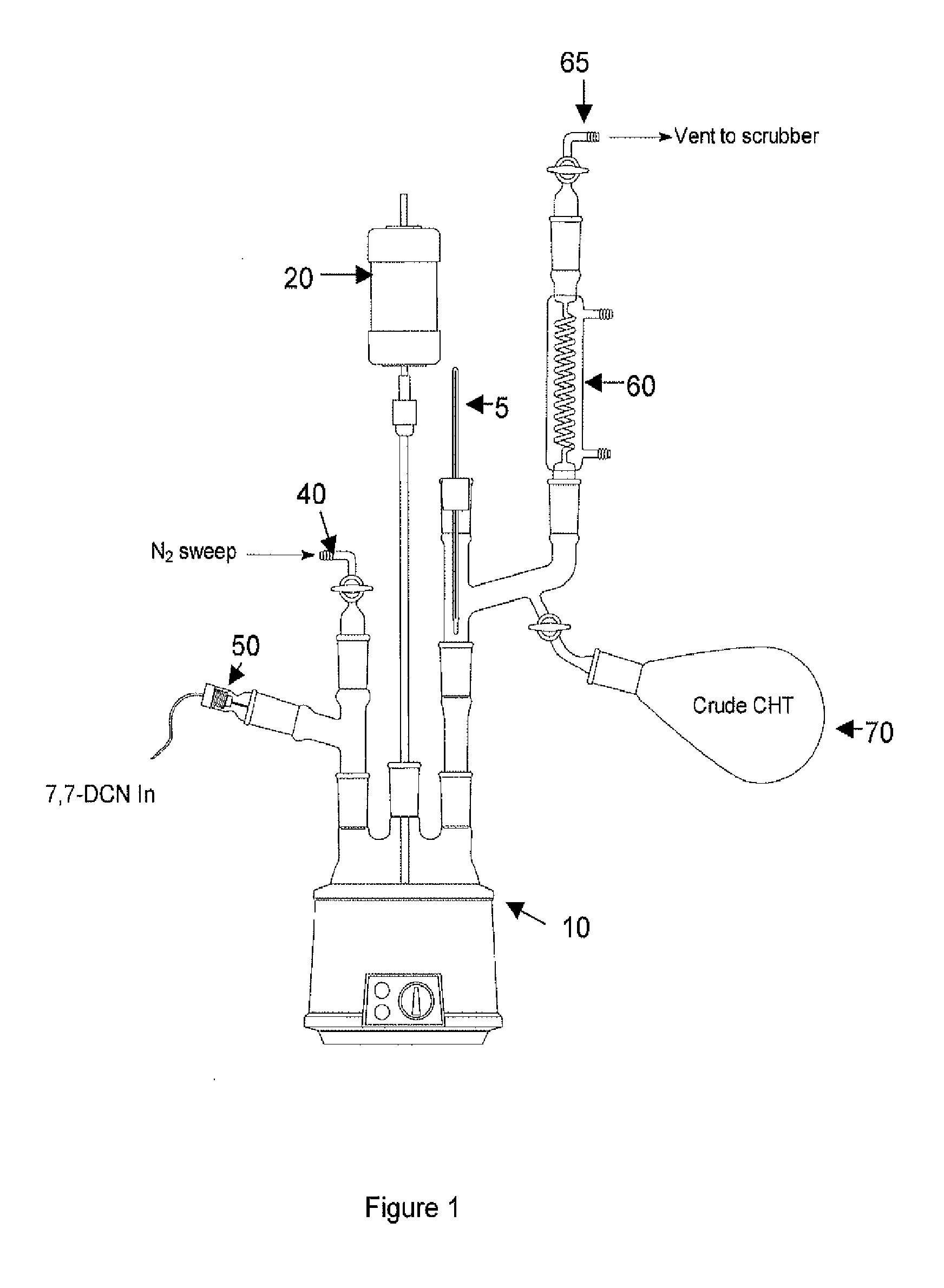 Methods for producing cycloheptatriene