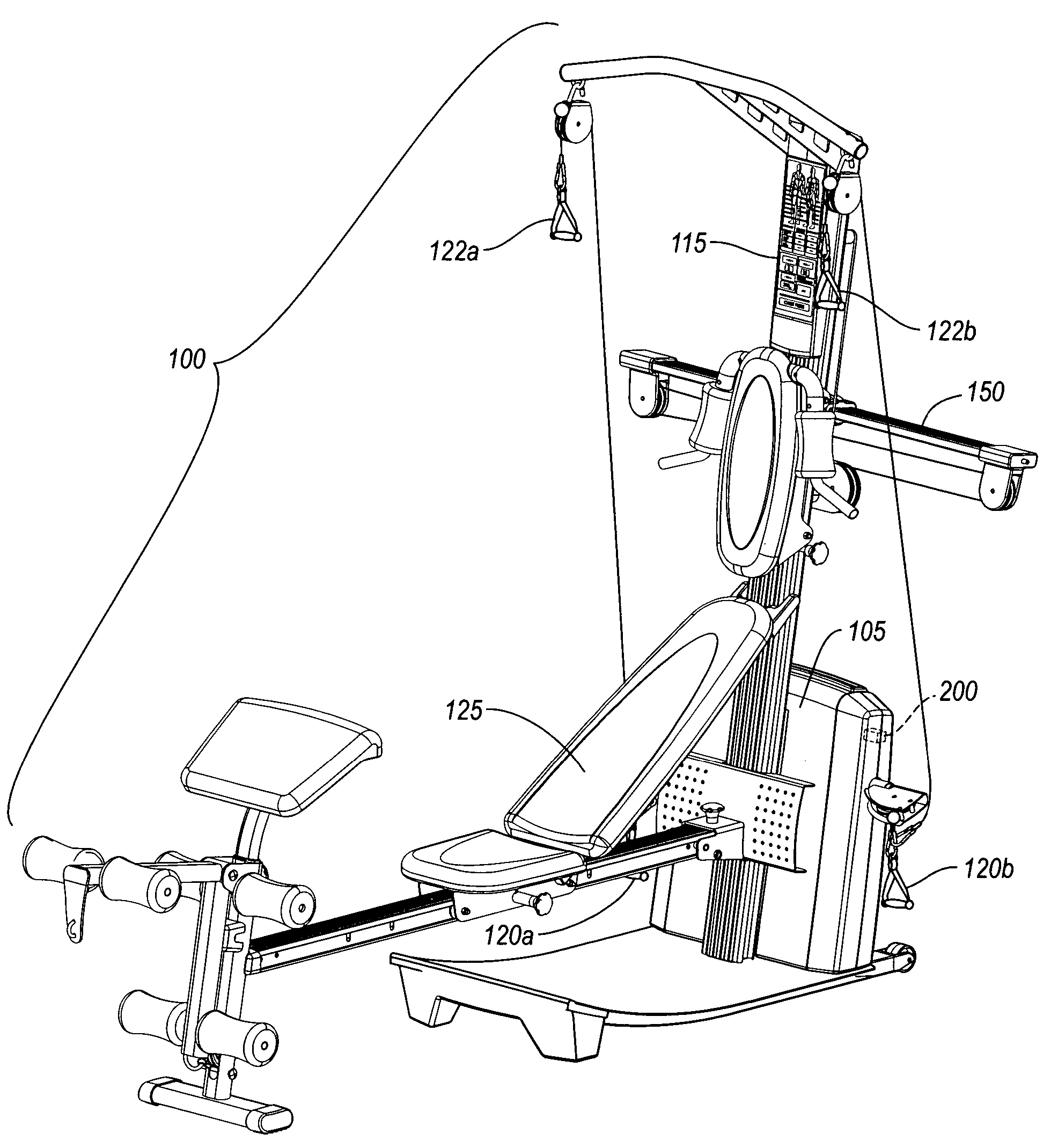 Repetition sensor in exercise equipment