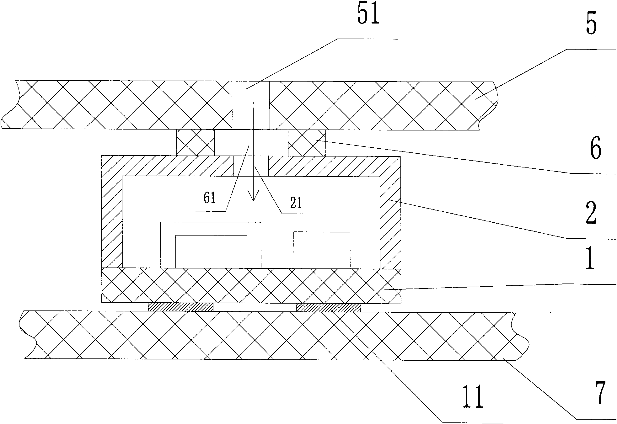Silicon microphone and packaging structure of product applying same