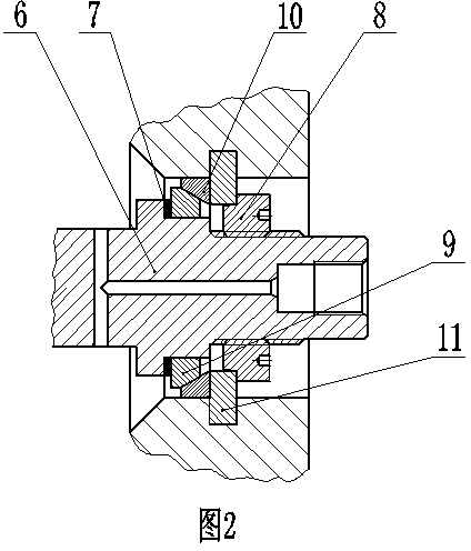 Self-tightening sealing and stress testing device for self-enhancing of ultrahigh-pressure pump head body