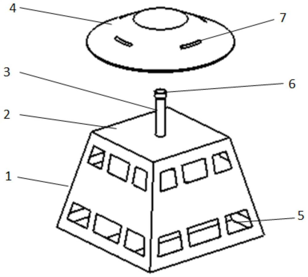 A kind of multifunctional cabin combination artificial fish reef