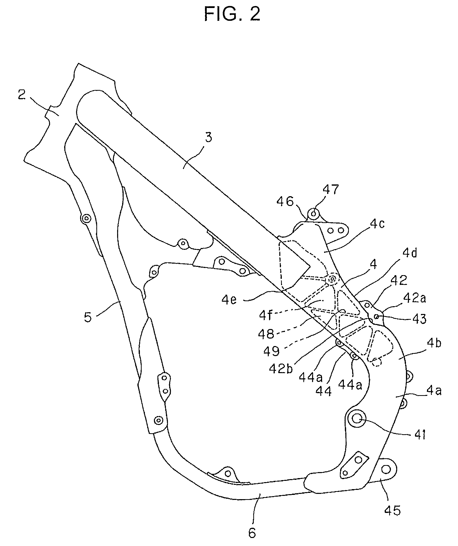 Arrangement structure of radiator reservoir tank of motorcycle