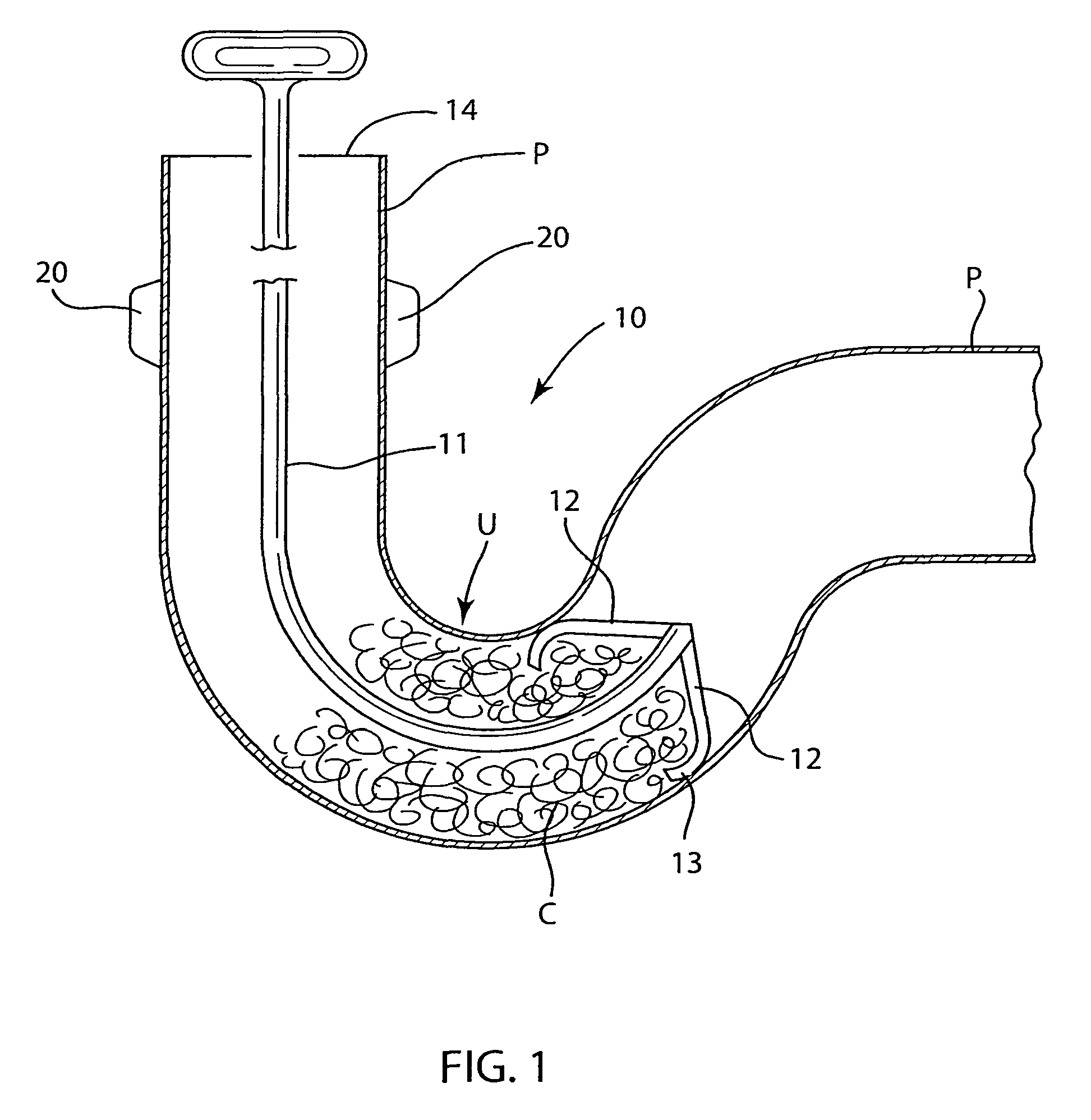Drain pipe cleaning device and method