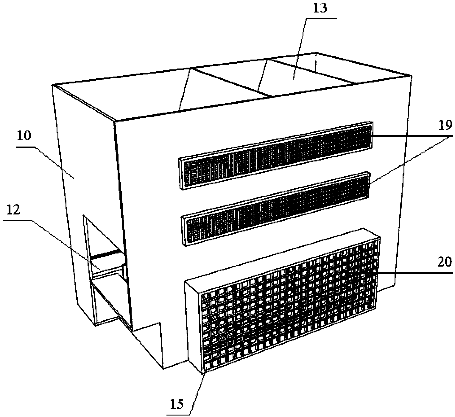 Method for treating saline-alkali soil through dialysis type high platform ladder grading groove ridge