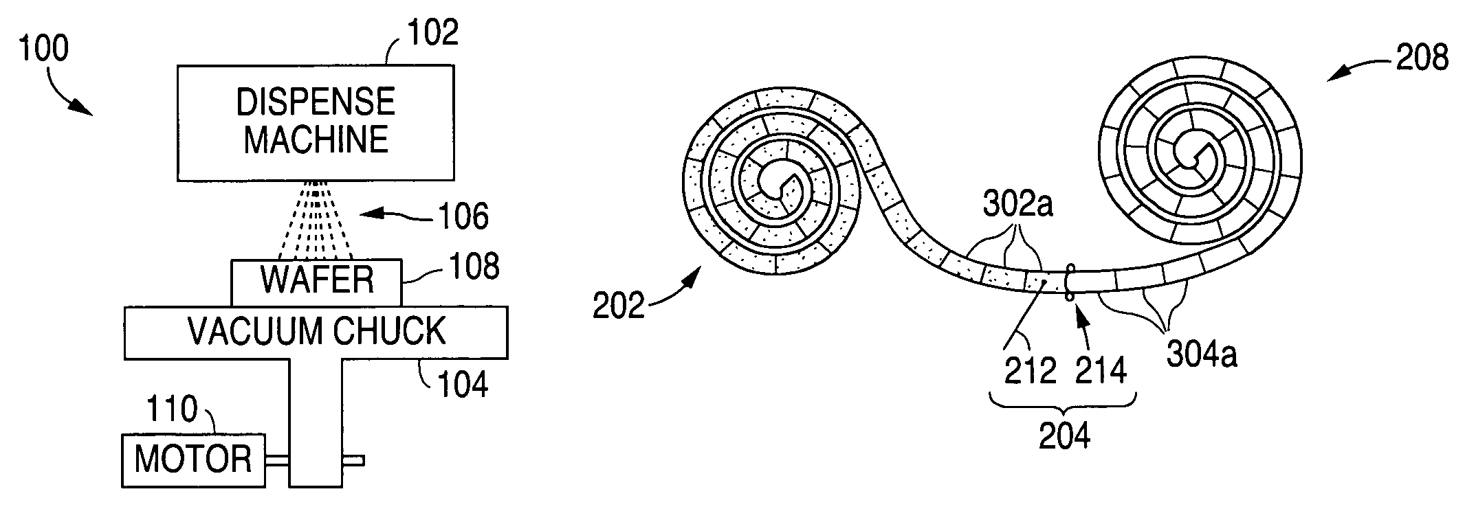 System and method for dispensing material onto a semiconductor wafer