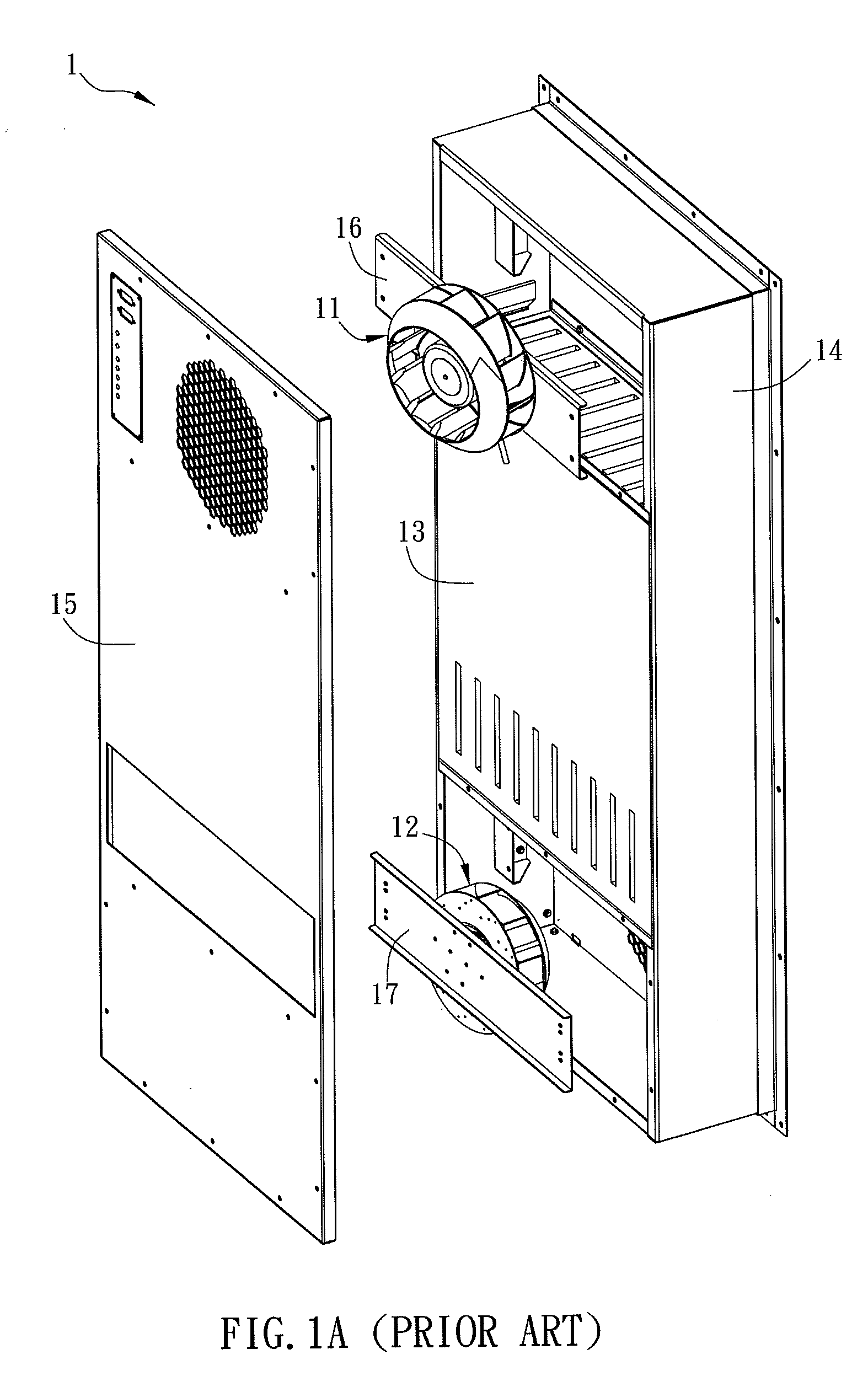 Heat exchange device and closed-type electronic apparatus using the same