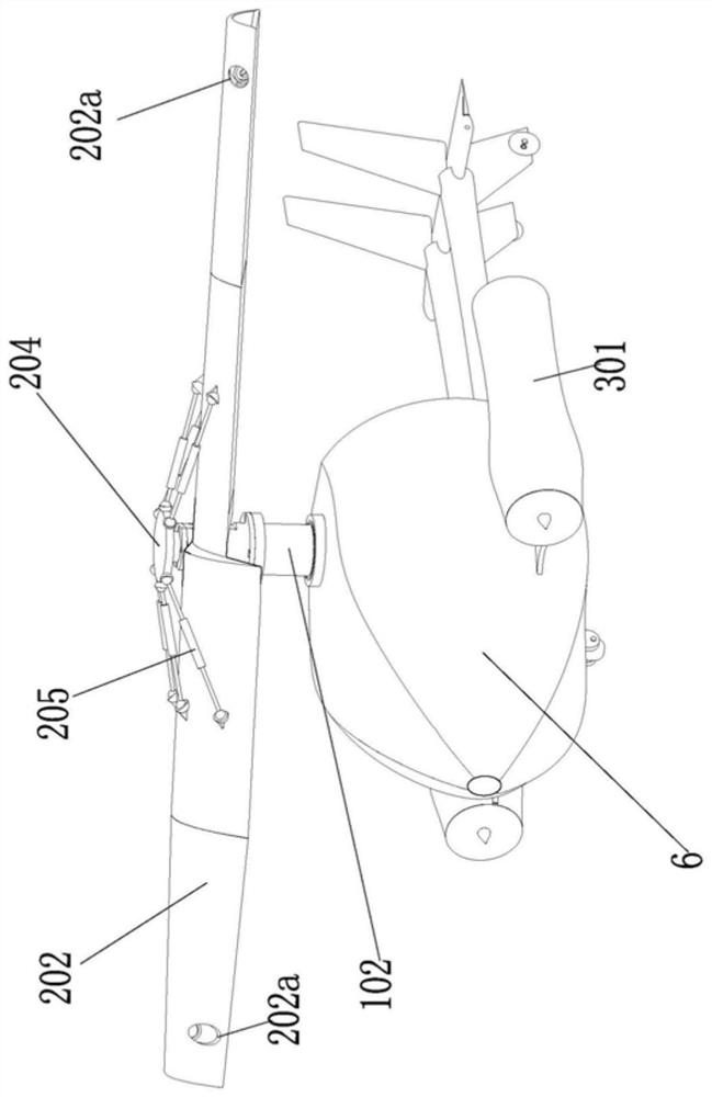 Single-wing aircraft with both rotor and fixed-wing flight modes and mode switching method