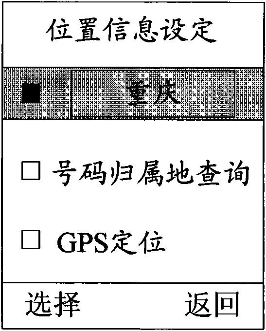 Method for information presentation in mobile terminal and corresponding device