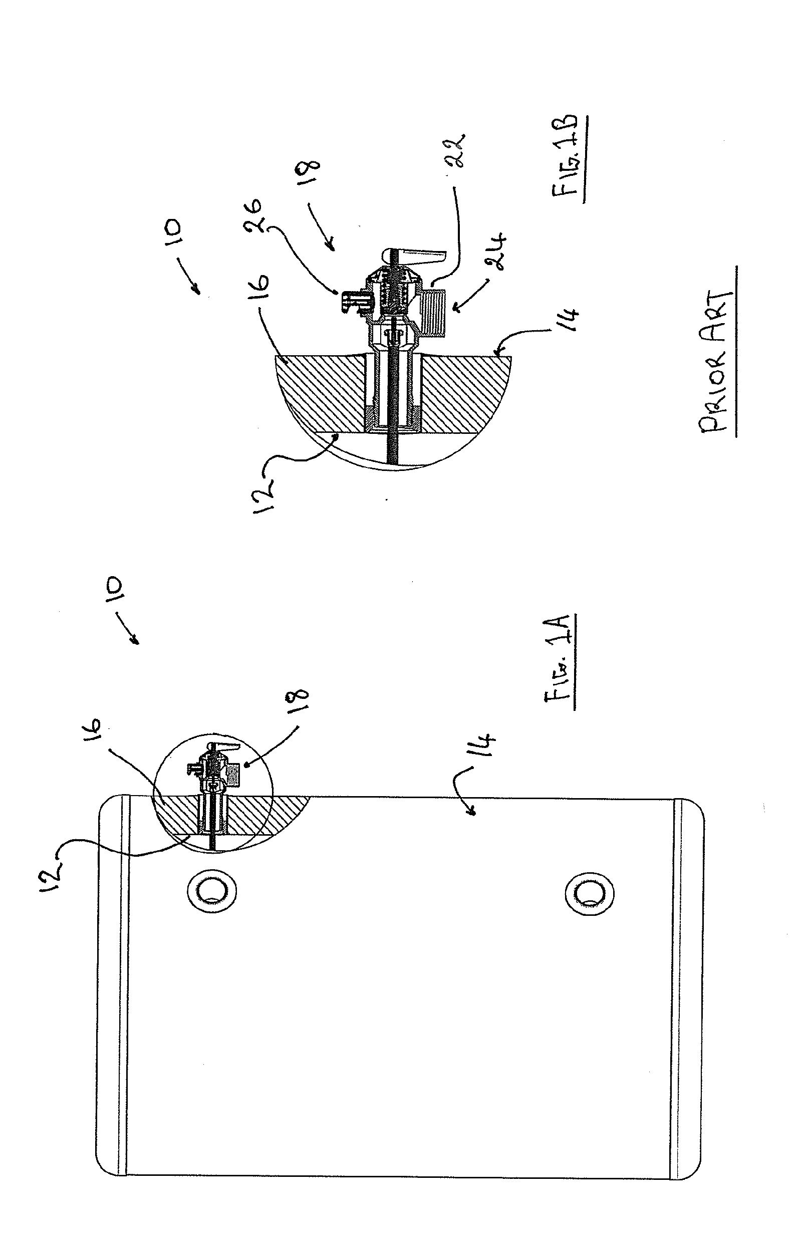Hot water storage unit, relief device and method of making a hot water storage unit