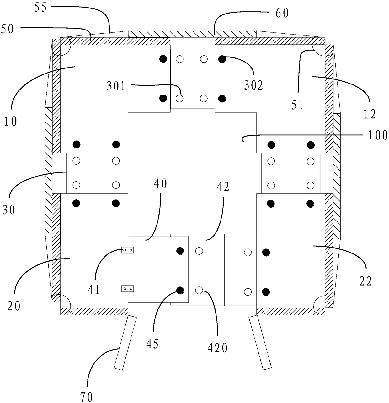 Plug-in high-altitude welding platform and its installation method