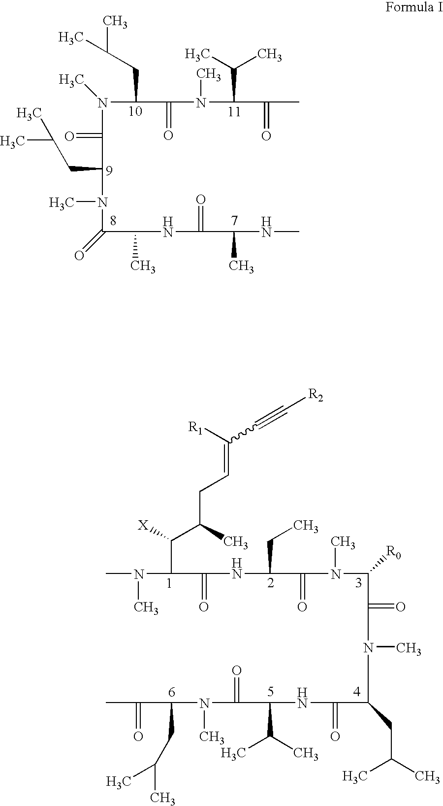 Cyclosporin alkyne analogues and their pharmaceutical uses
