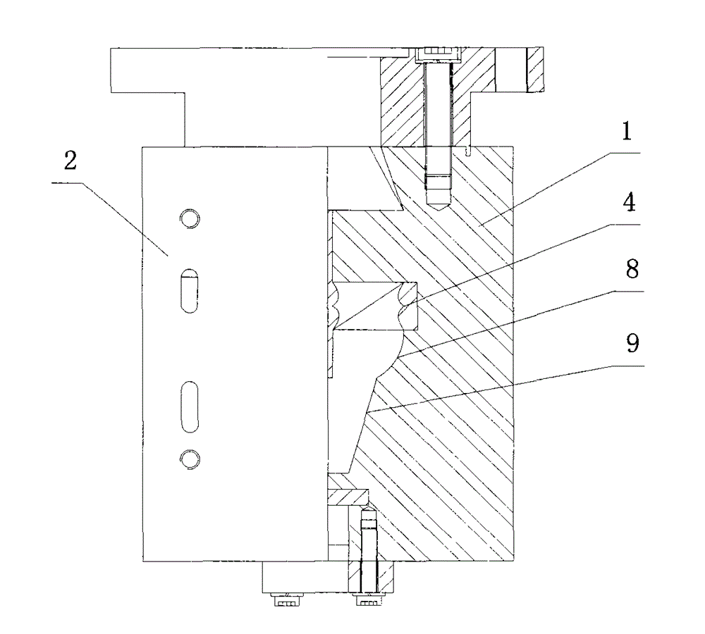 Laminating orientation extrusion method of rubber short fiber and extrusion device