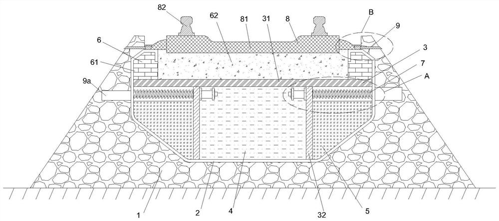 Roadbed settlement deformation control system