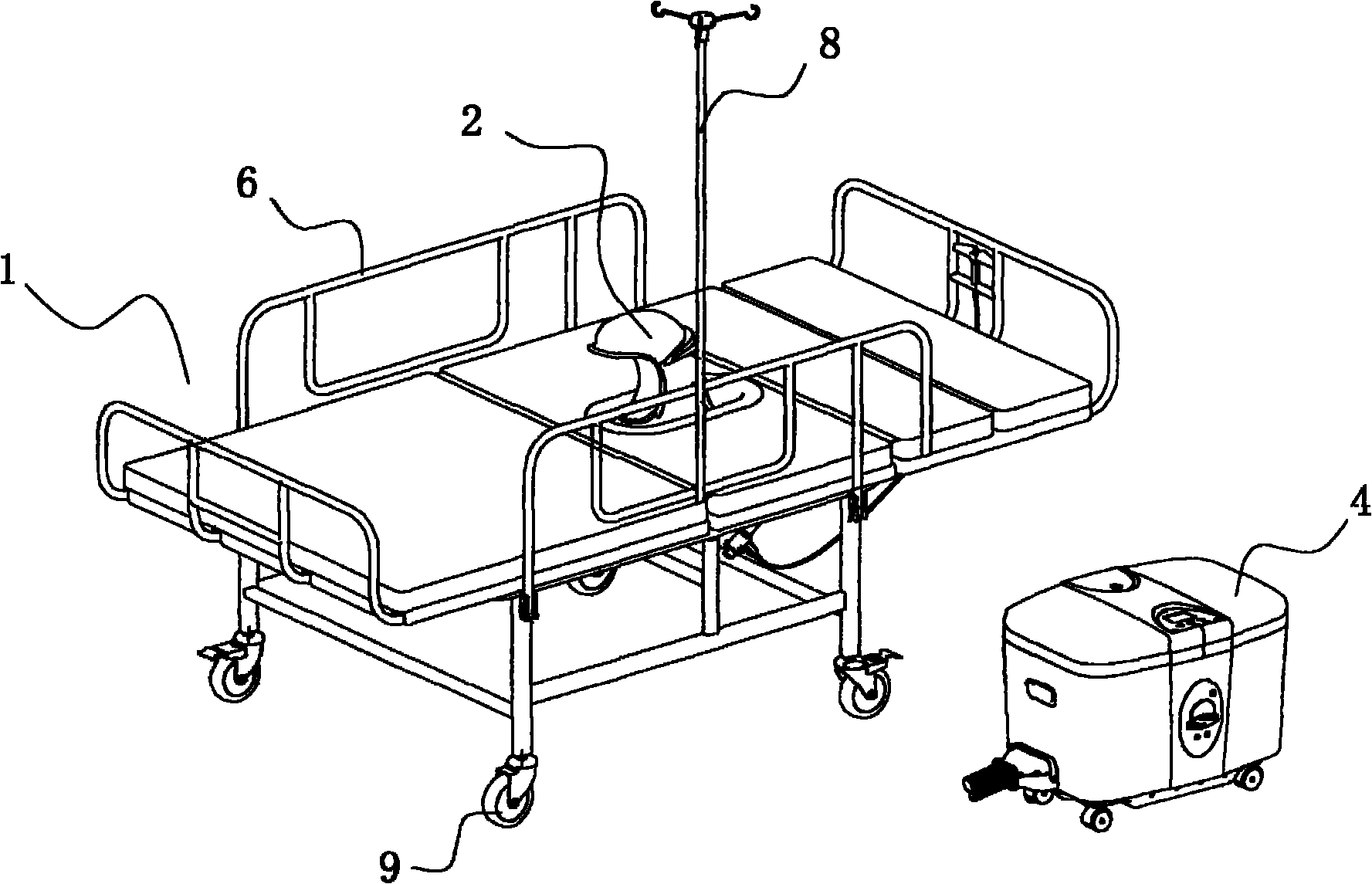 Automatic care bed