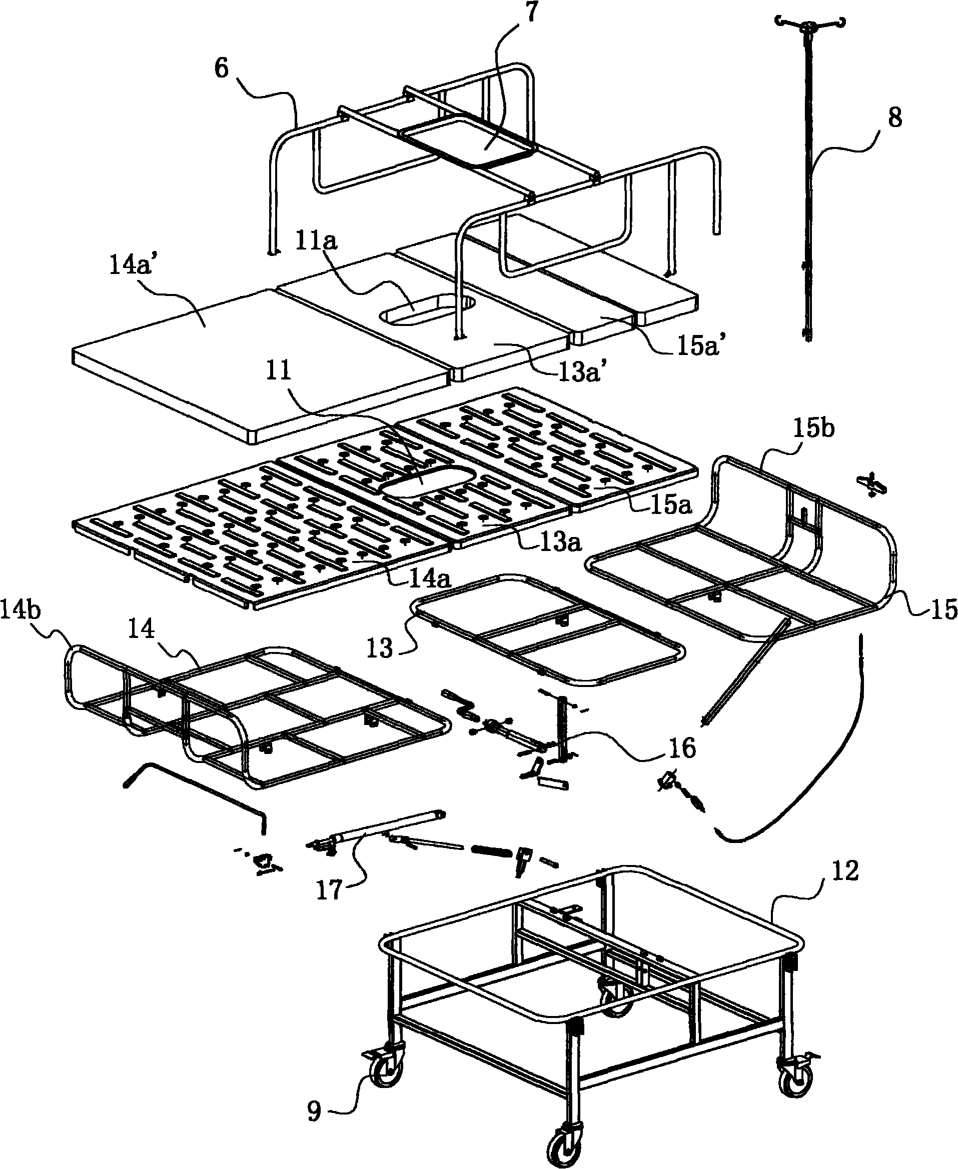 Automatic care bed