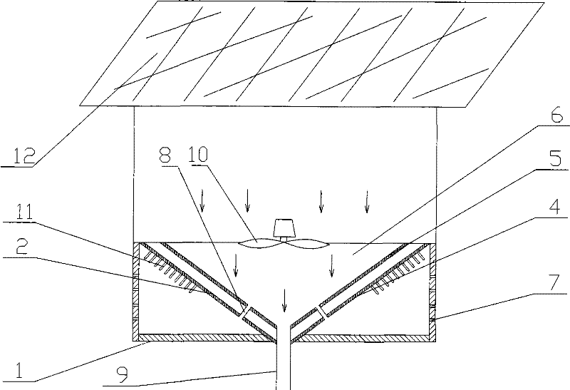 Solar energy driven fresh water preparing apparatus