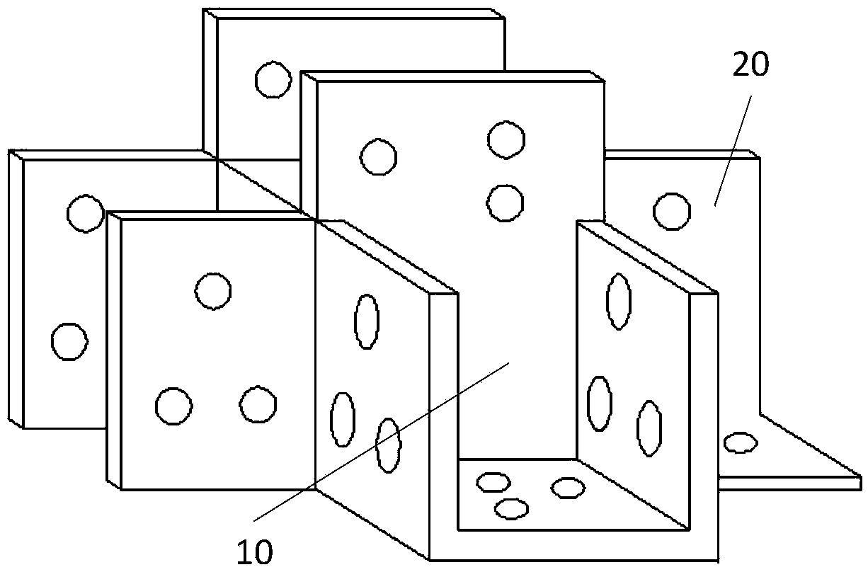 Connector device for rod space connection