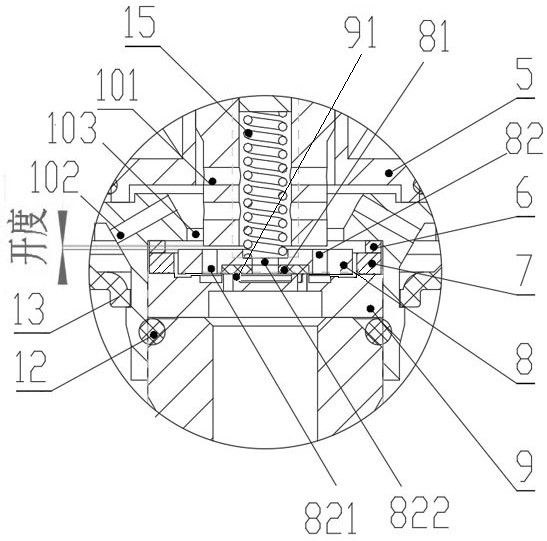 Armature assembly for small-flow miniature electromagnetic valve