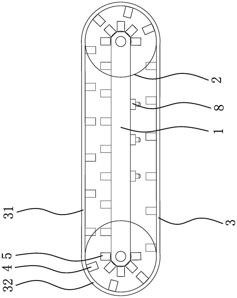 Pulse magnetizing crawler walking mechanism and wall-climbing robot