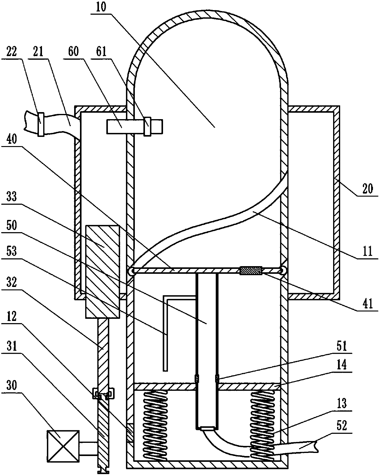 Distillation column used for solvent recovery