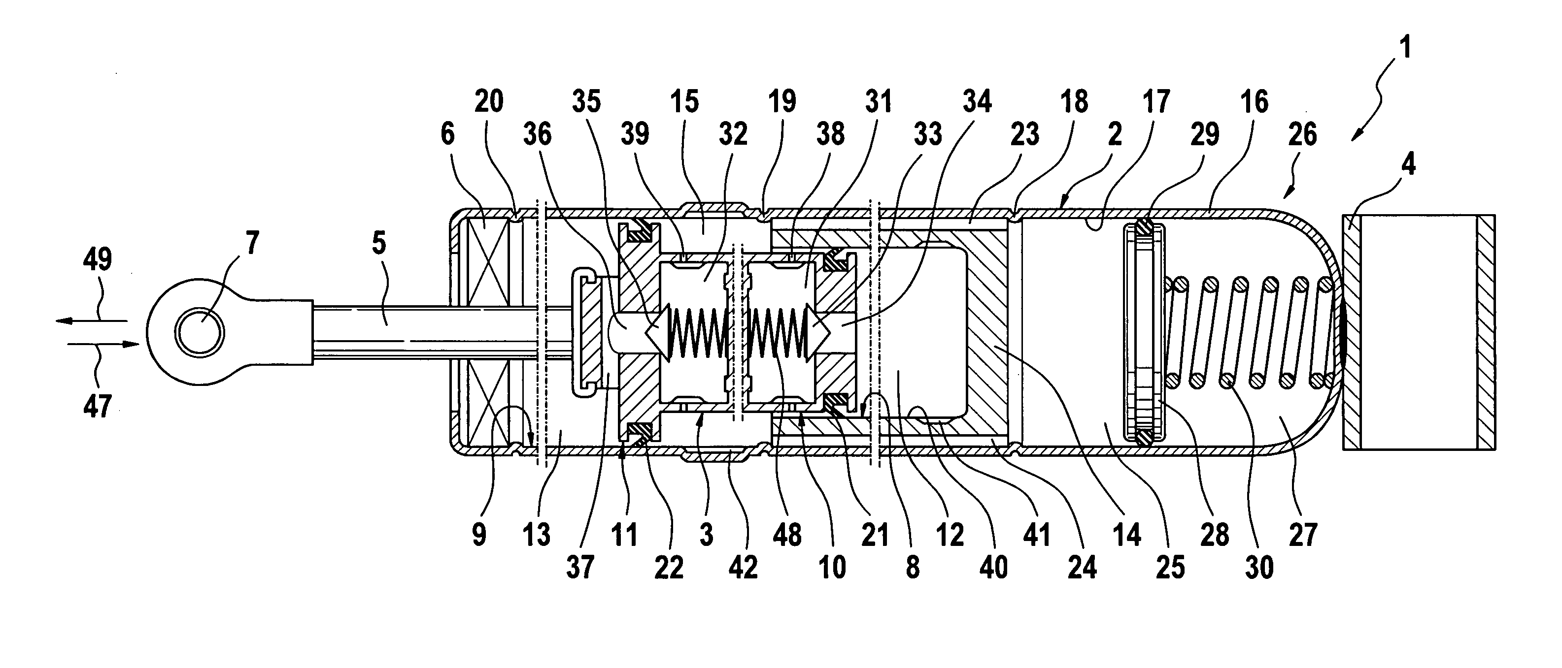 Continuously lockable adjustment device