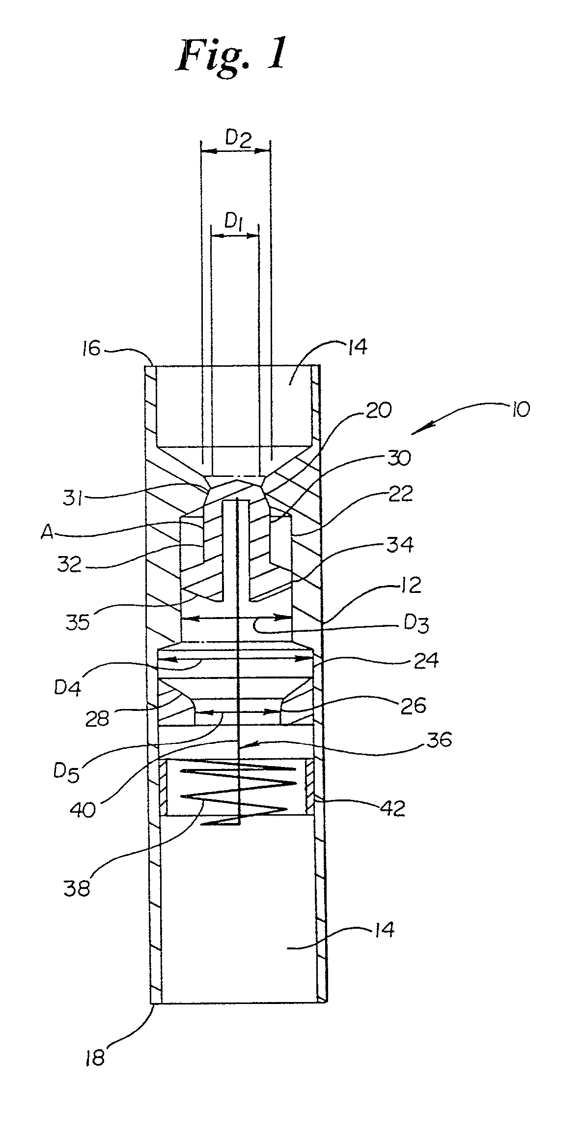 Valve for bladder control device