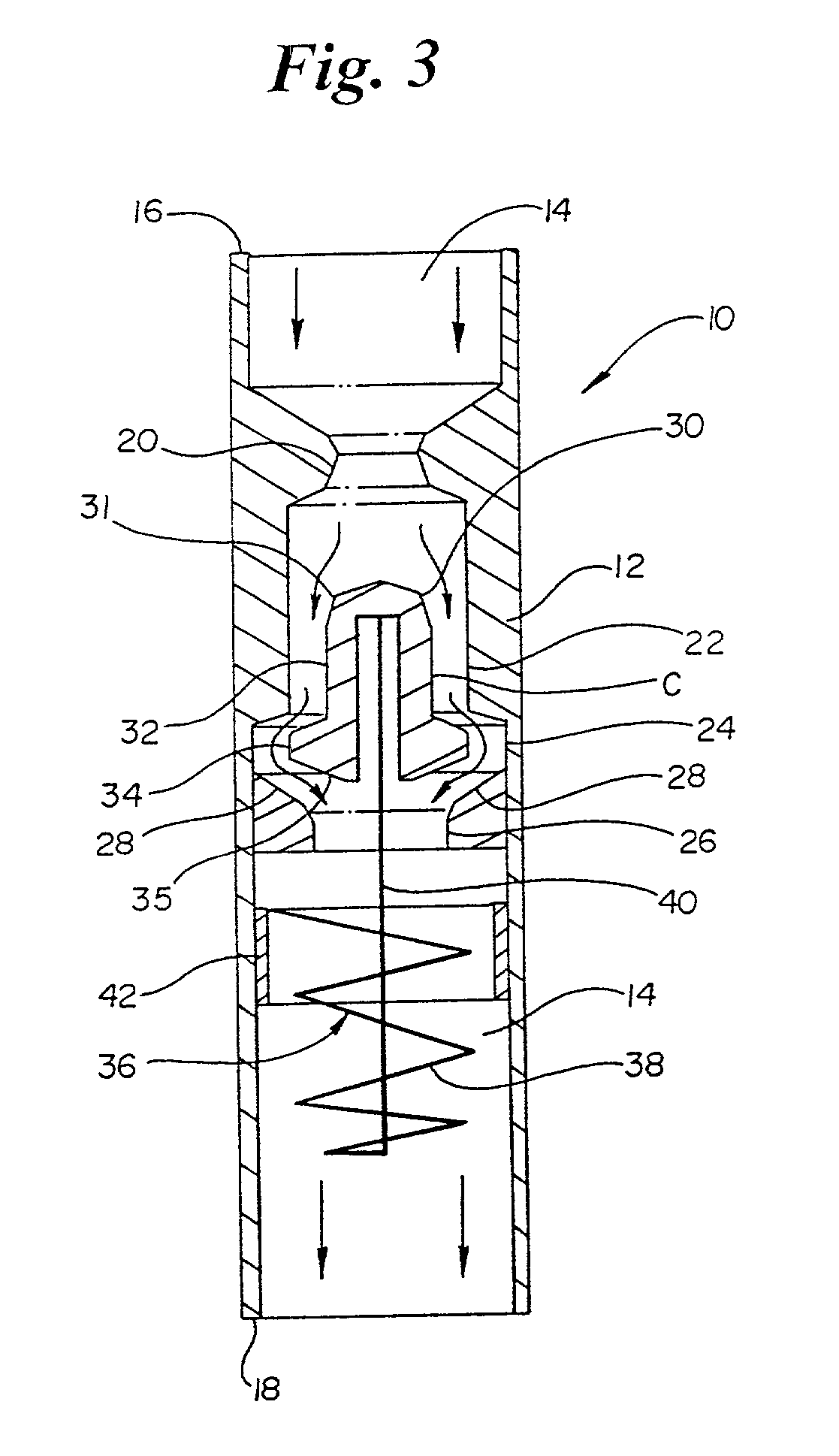 Valve for bladder control device