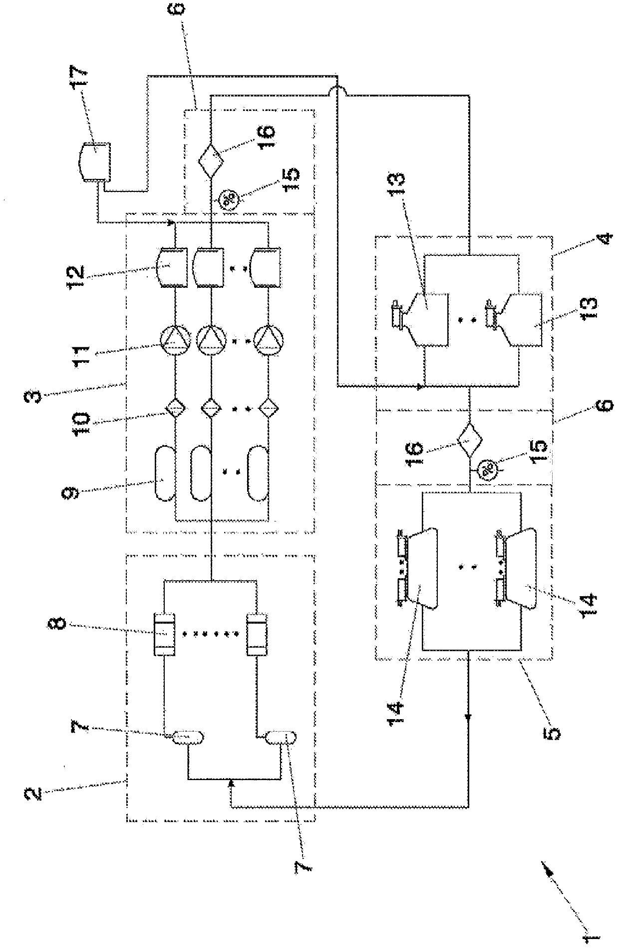 Helium-recovery plant