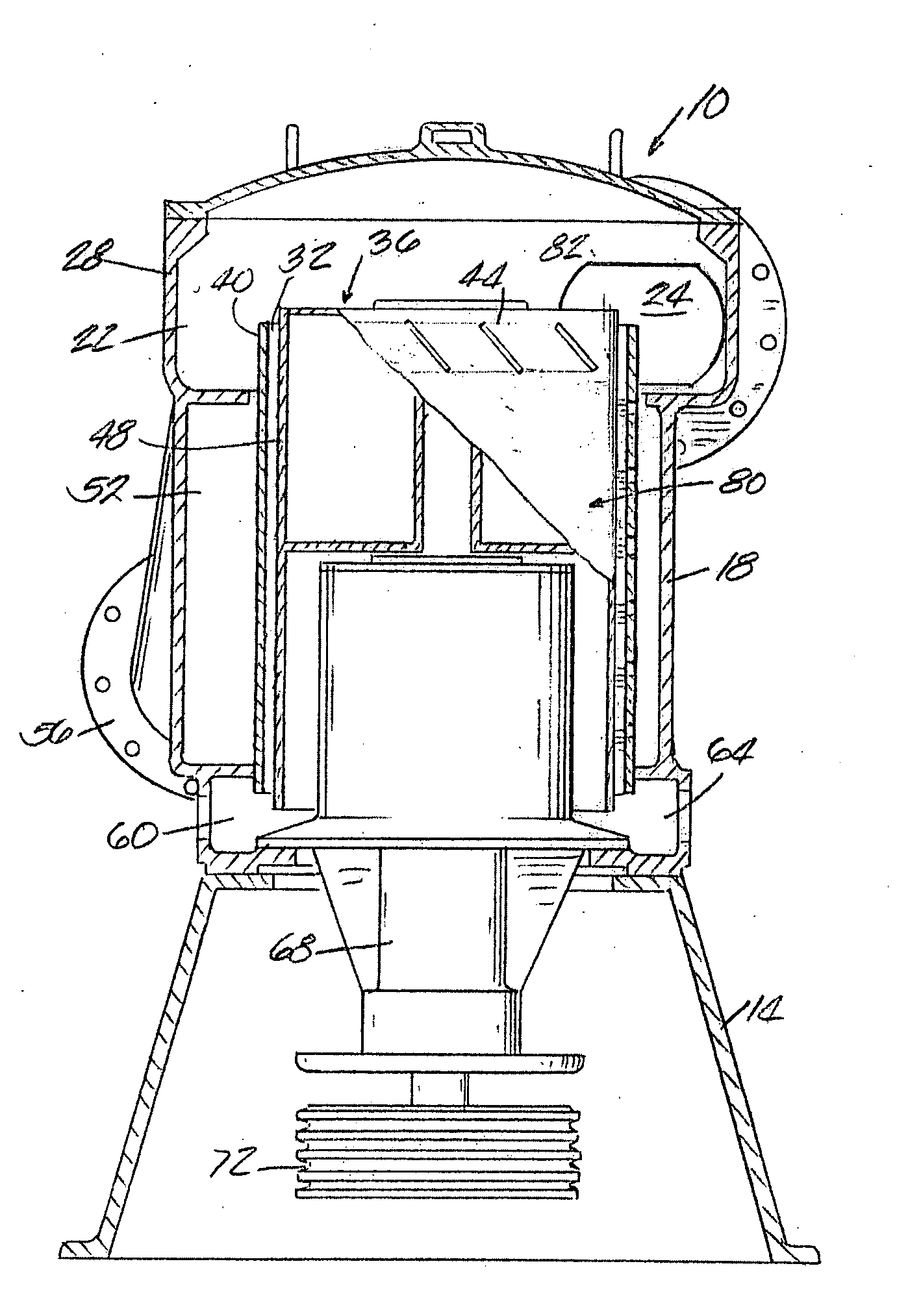 Vortex inducing rotor for screening apparatus for papermaking pulp
