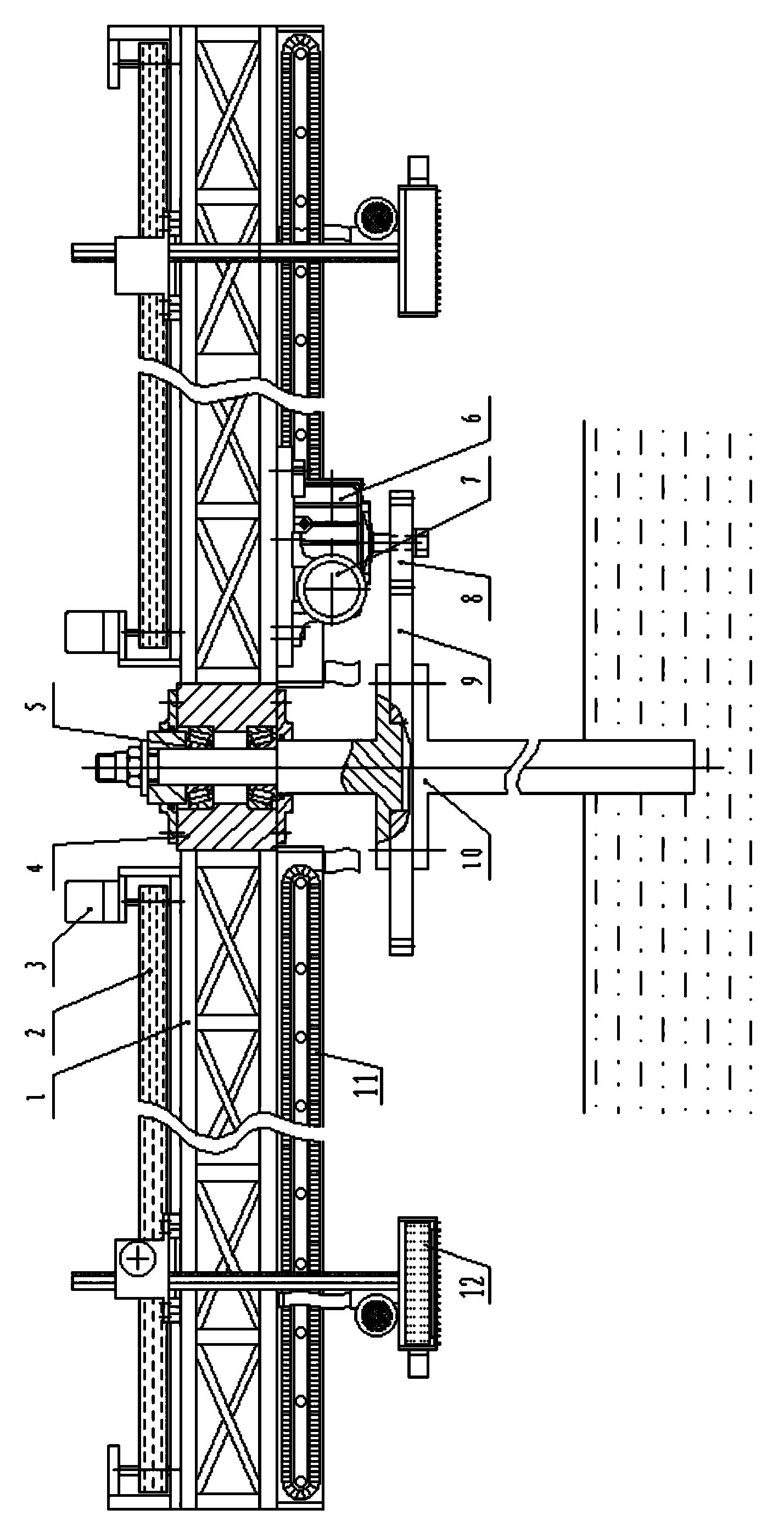 Fixed type rotary tea picking mechanism