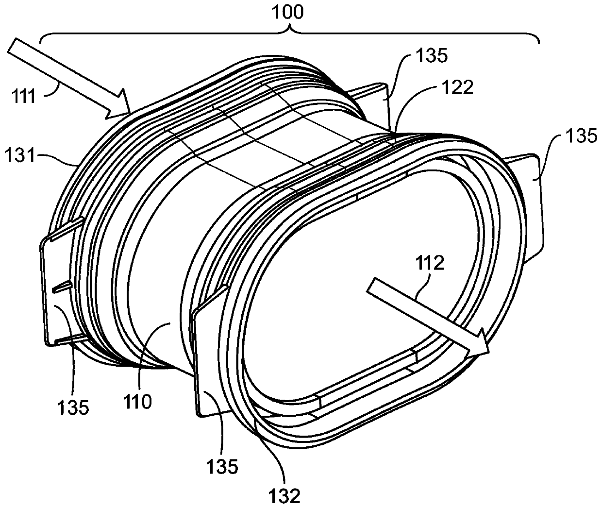 Air filter system, air filter element for use in same, and method for servicing same