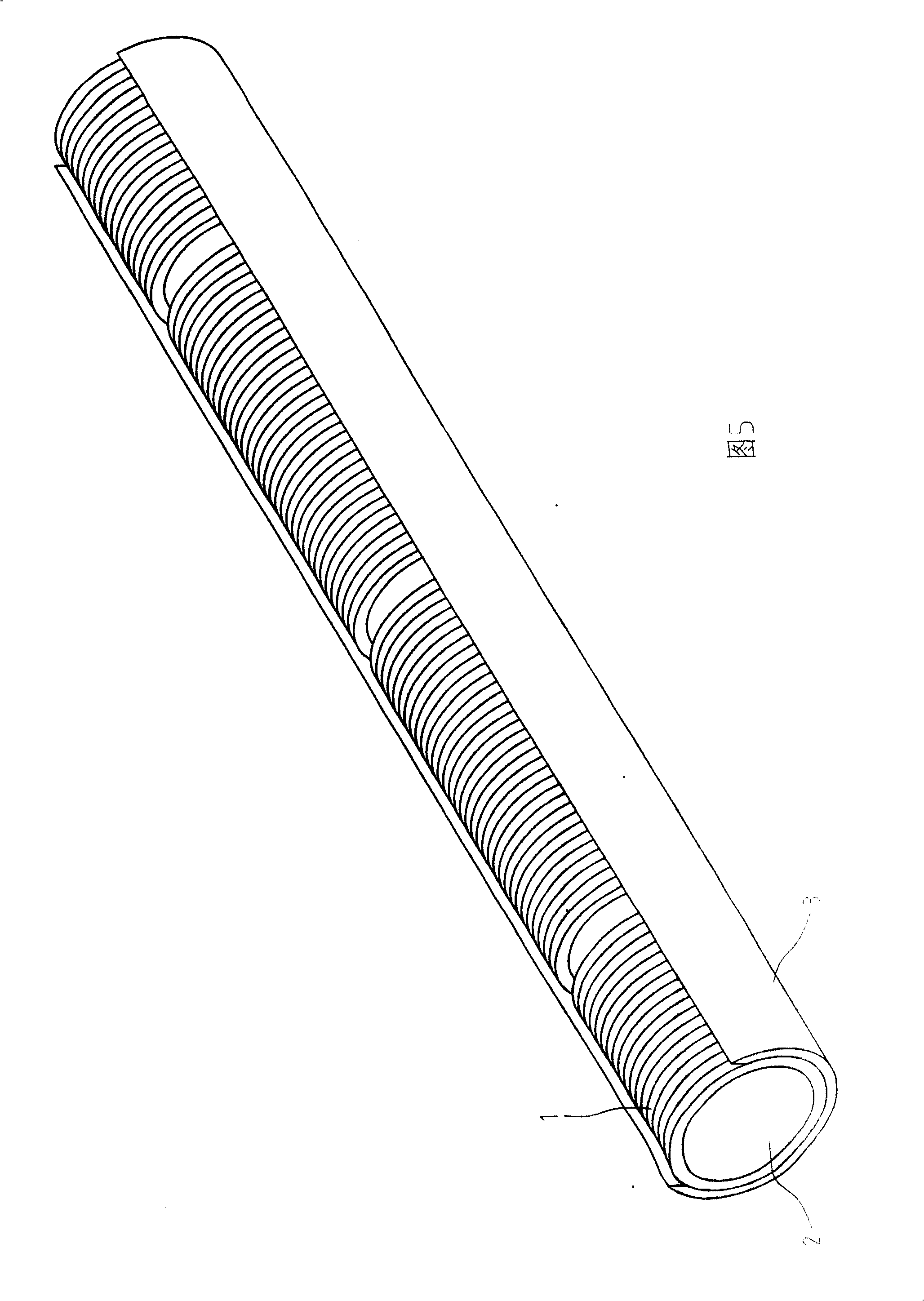 Electromagnetic mixing roller of two cool areas of highfield unburnt earthenware