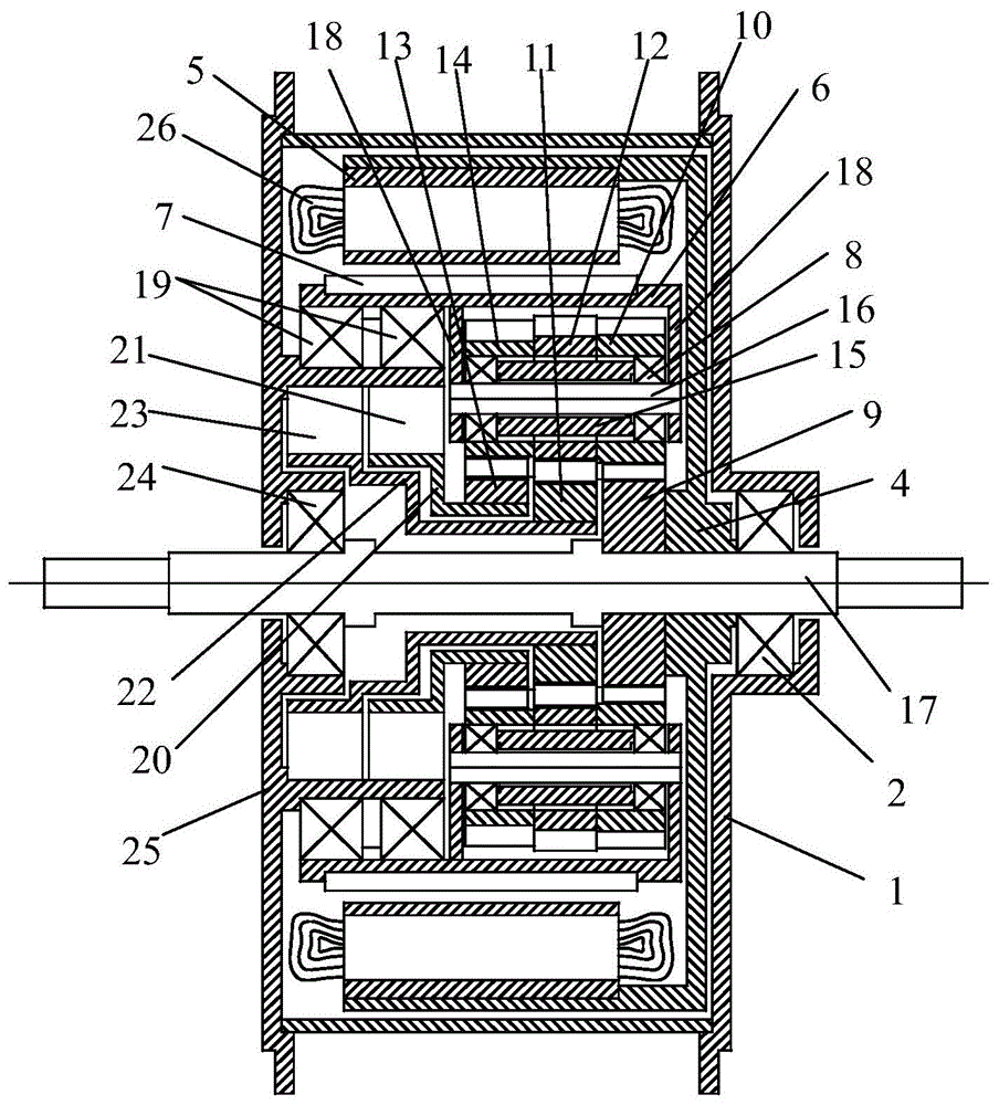 Wheel hub motor with variable reduction ratio for electric bicycle