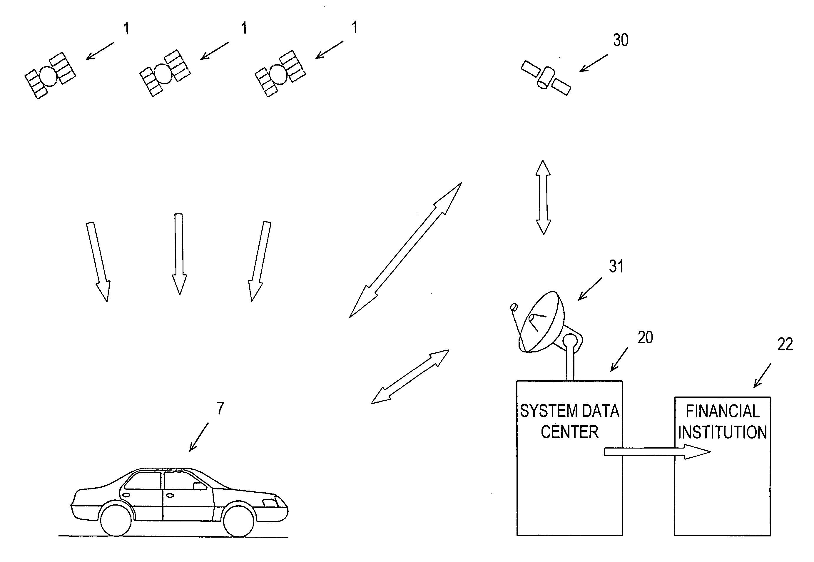 Toll road charge collection system using artificial satellite, charge collecting machine, and charge collecting method