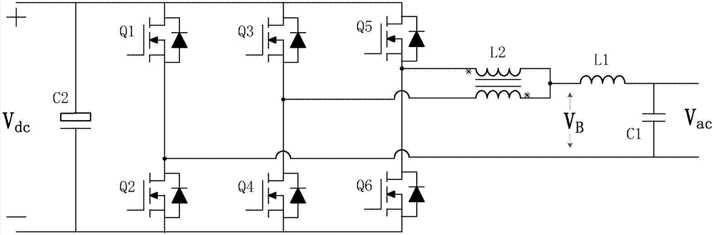 Alternative/direct-current switching circuit, transverter and control method thereof