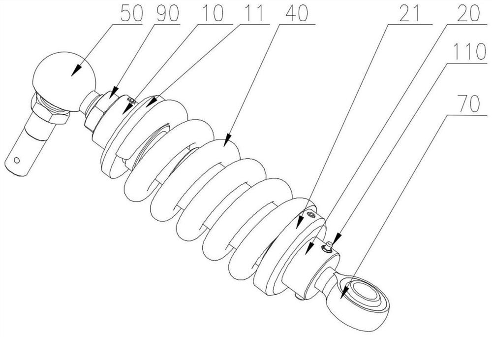 Spring push rod mechanism, rapid connection device and anti-loose method