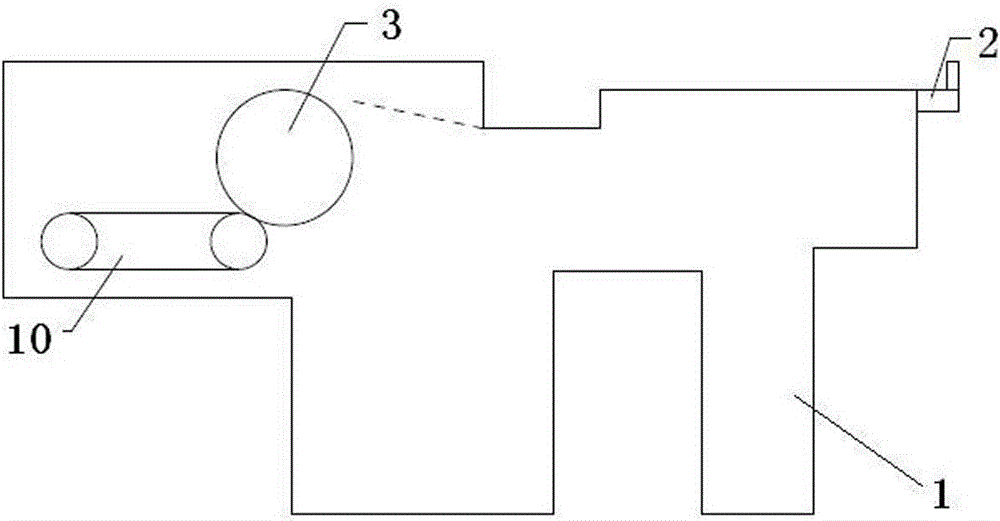 UV machine partial improvement structure for surface treatment of packing boxes